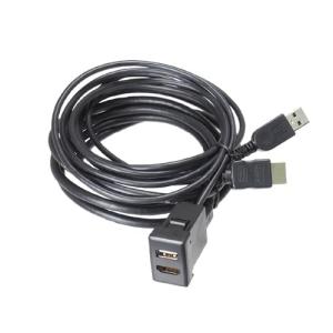 ビートソニック USB/HDMI延長ケーブル USB10A ホールサイズ33x23 トヨタ/ダイハの商品画像