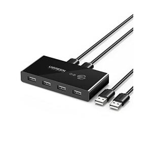 UGREEN 切替器 USB 2.0 切り替え PC2台用 プリンタ マウス