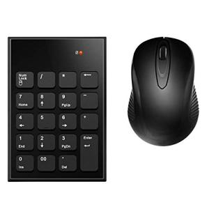 数字入力キーパッド＆マウス セット， Cateck 2.4G ワイヤレス Mini USB Number Pad キーボード及びラップトップ、デスクトの商品画像