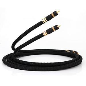 MonosaudioペアA202R HiFiオーディオRCAオス-RCAオス信号ケーブル RCA相互接続マイクワイヤ 2 RCA相互接続ケーブル デジ