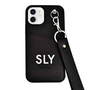 【SLY 正規品】 iphone12 ケース iphone12 pro ケース 「ダイカッティングケース」 スライ ブランド ストラップ付き 背面の商品画像