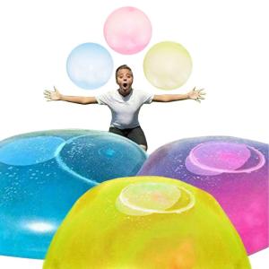 AMNOS 割れにくい 水風船 バルーンボール バブルボール 巨大水風船 水遊び 3色セット ビーチボール (割れにくい説明書棒なし)の商品画像