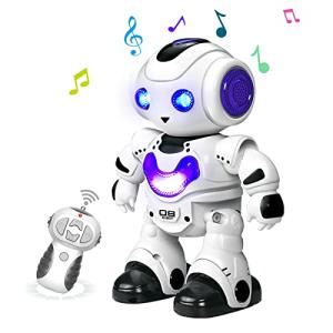 Tcvents ロボット ラジコン ロボットおもちゃ 二足歩行ロボット 人型 ダンス ミュージック ライト デモモード 操作簡単 ラジコンロボ 初めての商品画像