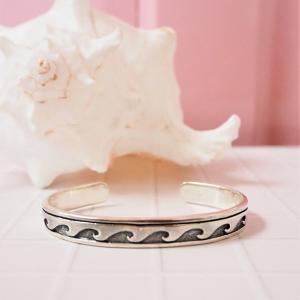 Wave Bangle シルバー9215 ウェーブバングル 波 女性 : SEARCH. - 通販