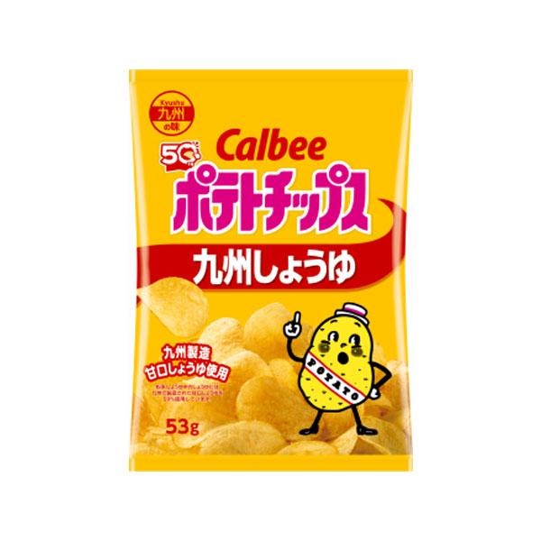 カルビー ポテトチップス 九州しょうゆ 53g 16コ入り 2026/09/21発売 (490133...