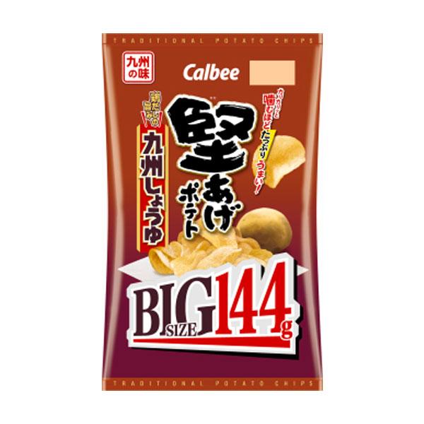 カルビー 堅あげＢＩＧ九州しょうゆ 144g 12コ入り 2022/10/10発売 (4901330...