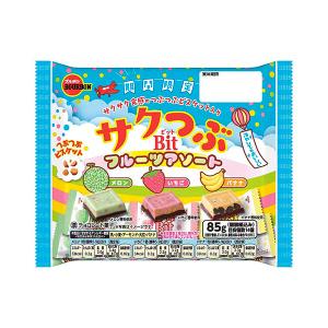 ブルボン サクつぶビットフルーツアソート 85g（個装紙込み） 12コ入り 2026/07/07発売 (4901360368419)