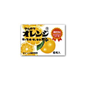 マルカワ オレンジマーブルガム(アタリ付き) 6粒 864コ入り (49438147c)｜39march