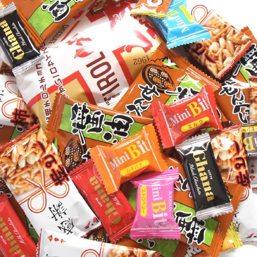 お菓子 詰め合わせ (地域限定送料無料) 駄菓子 チョコレート せんべい入り 当たりますようにセット...