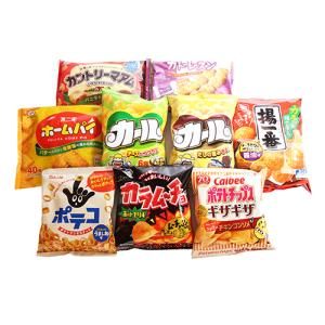 カルビーポテトチップスうまい棒まとめ売り お菓子 詰め合わせ カルビー うまい棒とポテトチップスが入ったグミと