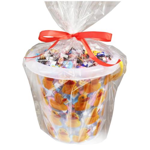 (地域限定送料無料) チロルチョコ超がっつり900粒入り柄バケツ ラッピングセット さんきゅーマーチ...