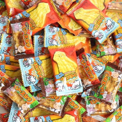お菓子 詰め合わせ(全国送料無料)ちょい飲みおつまみ！ミニイカフライ・ソースカツセット【2種・70コ...