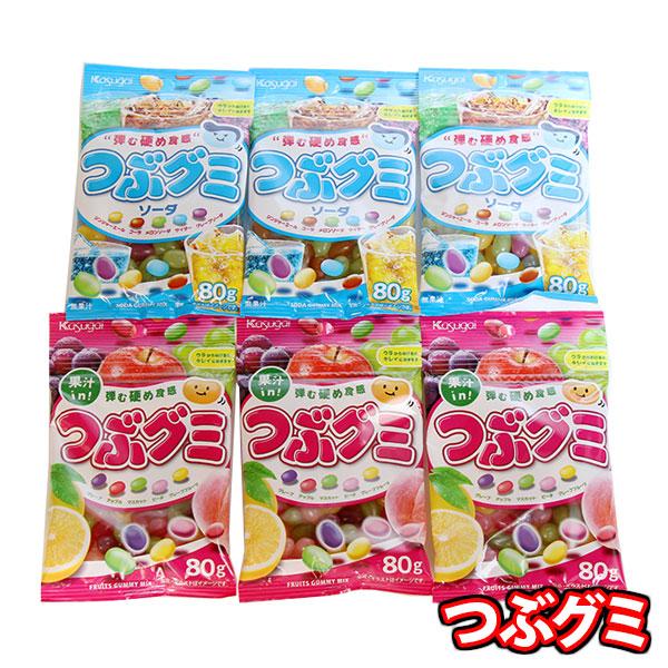 お菓子 詰め合わせ 春日井製菓 つぶグミ 食べ比べセット(2種・計6コ) さんきゅーマーチ メール便...