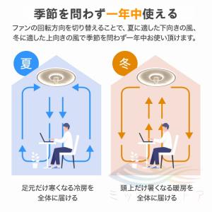 シーリングファンライト dcモーター サーキュ...の詳細画像2