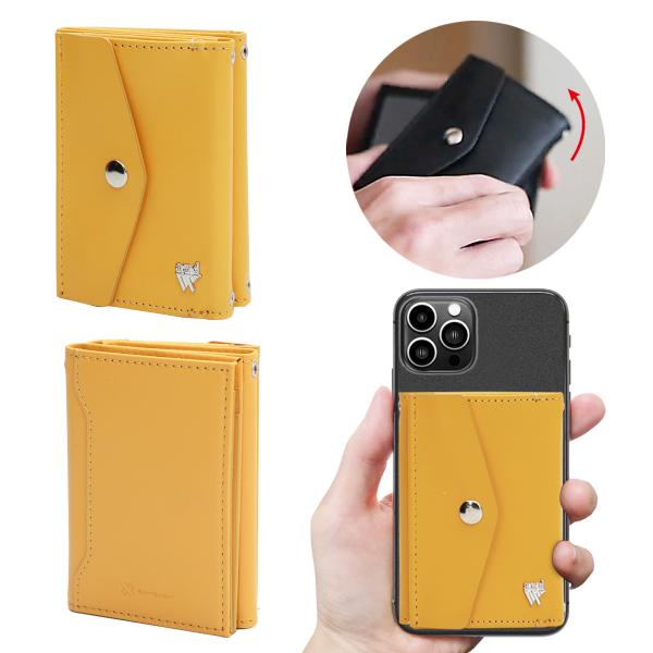 「and W」separate 合皮 財布 ミニマム ミニ コンパクト 三つ折り キャッシュレス ス...