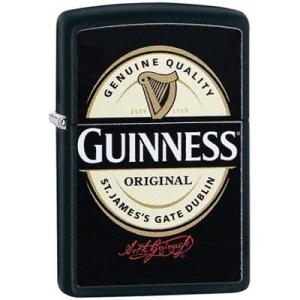 ZIPPO ジッポー ジッポライター GUINNESS ギネス ビール ロゴ ブラックマット 29755｜39surprise