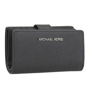 並行輸入品 マイケルコース アウトレット MICHAEL KORS 財布 レディース 二つ折り ブラック 35r4stvf6l-black