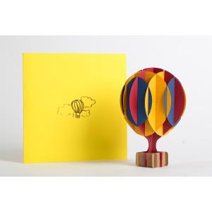 PaPeRPoPCARDS メッセージカード グリーティングカード ペーパーポップ 3Dポップアップ 熱気球 139-Hot Air Balloon 3822021｜39surprise