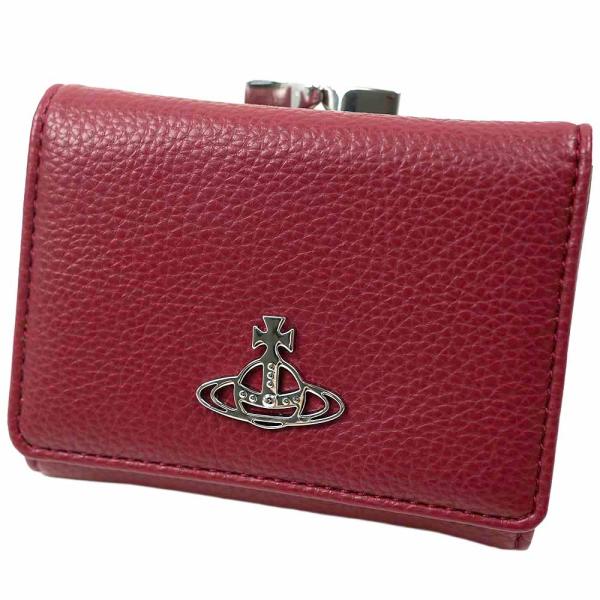 並行輸入品 ヴィヴィアンウエストウッド 財布 三つ折り財布 レディース がま口 レッド Vivien...