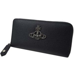 ヴィヴィアン ウエストウッド 長財布 ラウンドファスナー Vivienne Westwood ANNIE ZIP ROUND WALLET BLACK/SILVER 51050024 11020 N405｜39surprise