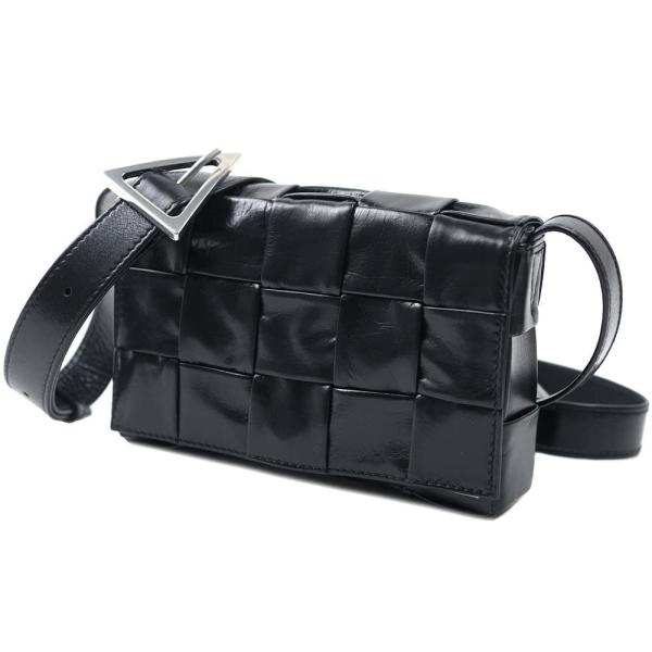 並行輸入品 訳ありアウトレット ボッテガヴェネタ ショルダーバッグ スモール カセット ブラック B...