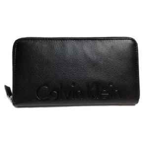 カルバンクライン 財布 ラウンドファスナー 長財布 ブラック