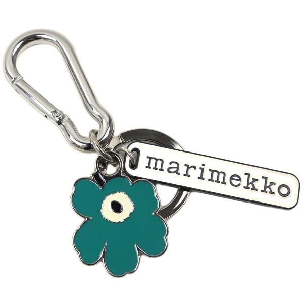 並行輸入品 マリメッコ キーリング プハルス ウニッコ キーチェーン ターコイズ オフホワイト ma...