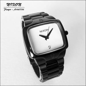 ニクソン 腕時計 メンズ NIXON Player プレイヤー オールブラック×ホワイト 1Pダイヤ メンズ 男性用 A140-756｜39surprise
