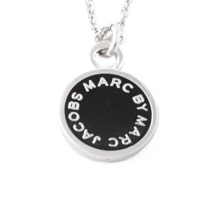 MARC BY MARC JACOBS マークバイマークジェイコブス M0003549-001 BLACK クラシックマーク エナメル ロゴ ディスク ペンダント ネックレス｜39surprise