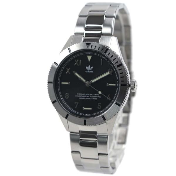 並行輸入品 アディダス 腕時計 メンズ シルバー ブラック EDITION THREE Unisex...