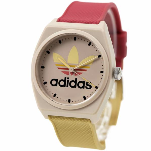 並行輸入品 アディダス 腕時計 メンズ レディース レッド ベージュ adidas PROJECT ...