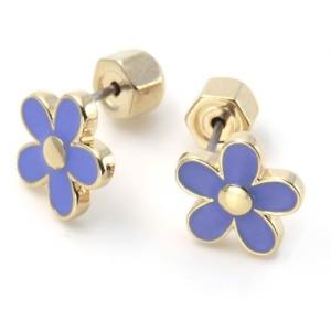 MARC BY MARC JACOBS マークバイマークジェイコブス M0005901-432 CONCH BLUE Enamel Daisy Studs デイジーモチーフ エナメル ピアス｜39surprise