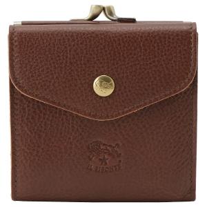 未使用☆イルビゾンテ☆二つ折り がま口 財布 ブラック IL BISONTE（イルビゾンテ） 財布 レター型がま口二つ折り財布 商品