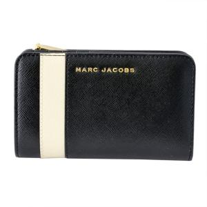 マークジェイコブス 財布 MARC JACOBS 二つ折り M0013706-190 Black/Cloud White｜39surprise