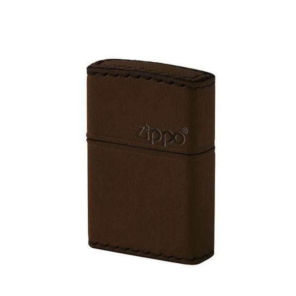 ZIPPO ジッポライター ジッポー ZIPPO DB-5 革巻き レザー 横ロゴ ブラウン