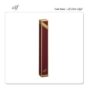 elf エルフ スリム 電子ライター ガスライター レッド/ゴールド｜39surprise
