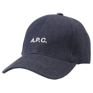 アーペーセー 帽子 A.P.C. レディース メンズ ユニセックス APC デニム キャスケット サイズ56 ベースボールキャップ ハット COCSX-M24069-IAI-INDIGO-56｜39surprise