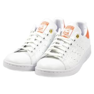 アディダス スタンスミス スニーカー レディース 靴 adidas STAN SMITH PRIMEGREEN エンボス加工 ホワイト/オレンジ FX5677｜39surprise