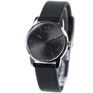 並行輸入品 カルバンクライン 腕時計 レディース レザー ブラック シルバー グレー Calvin Klein K2G23107