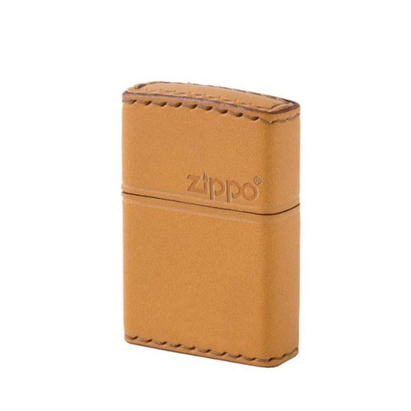 ZIPPO ジッポライター ジッポー ZIPPO LB-5 革巻き レザー 横ロゴ 本革 牛革 キャ...