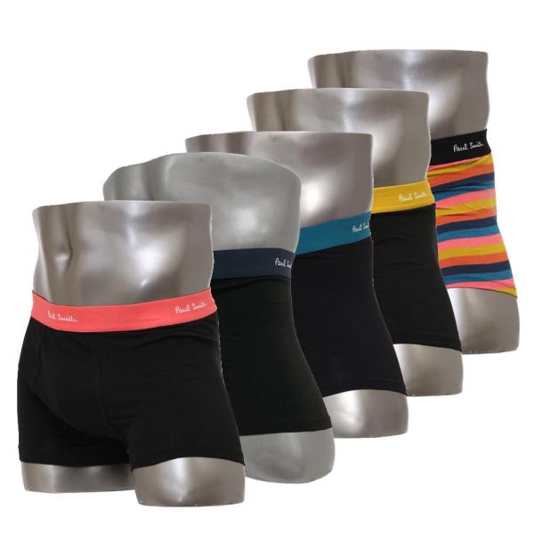 並行輸入品 ポールスミス ボクサーパンツ 5枚セット 前閉じ 5枚組 Paul Smith Men'...
