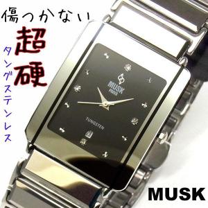 MUSK PARIS ムスク パリ タングステンレス レアメタル 腕時計 メンズ MSI2502605｜39surprise