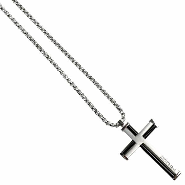 並行輸入品 [訳ありアウトレット(箱に難あり)] ポリス ネックレス ペンダント クロス ステンレス...