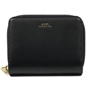 アーペーセー 財布 A.P.C. 二つ折り財布 コンパクトウォレット COMPACT EMMANUELLE PXAWV-F63029 LZZ NOIR｜39surprise