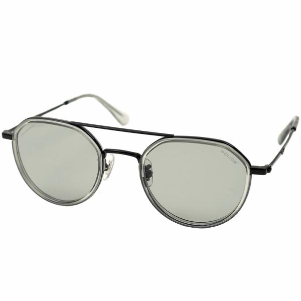 ポリス サングラス POLICE メンズ 偏光レンズ クラウンパント ツーブリッジ ライトグレー シ...