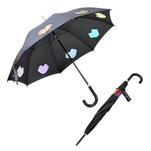 フルトン 傘 Fulton Kensington-2 Rainbow Lips 「Lulu Guinness」ルルギネス コラボモデル 型抜き リップデザイン 長傘 アンブレラ L764-033739｜39surprise