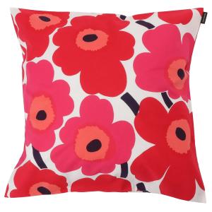 マリメッコ クッションカバー marimekko レディース ユニセックス 064163 001 ウニッコ柄 50×50cm ホワイト×レッド PIENI UNIKKO CUSHION COVER 064163-001｜アクセサリーギフトのTYS