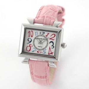 アレサンドラオーラ Alessandra Olla 腕時計 レディース スクエアフェイス カラフルインデックス AO-2550-1 RPK ローズピンク｜39surprise