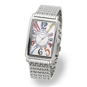 アレサンドラオーラ Alessandra Olla 腕時計 メンズ AO-1990-3 メンズ ブレスウォッチ シルバー/ホワイト・マルチカラー トノー型腕時計｜39surprise