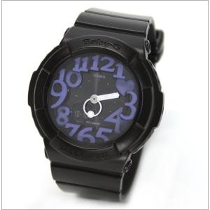 CASIO カシオ Baby-G ベビーG レディース腕時計 ネオンダイアルシリーズ ブラック×パープル BGA-134-1B BGA134-1B｜39surprise